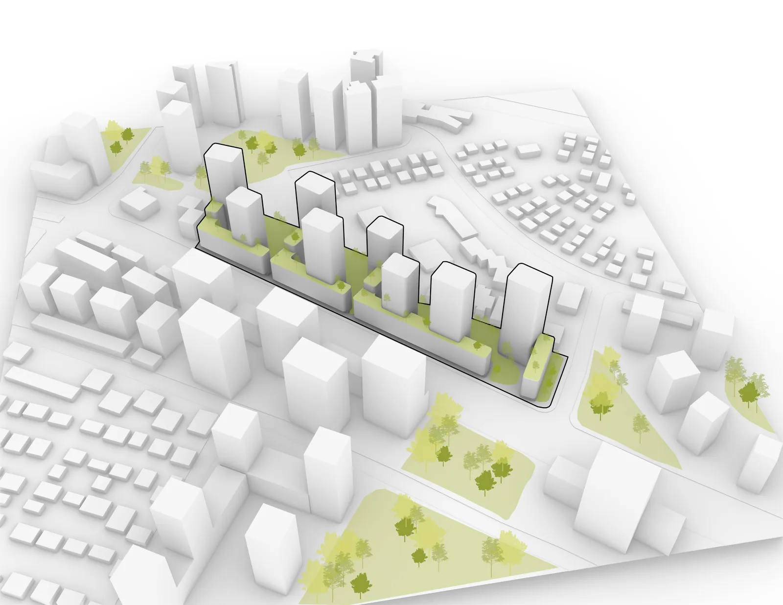 הדמיית פרויקט פינוי בינוי – בניין חדש